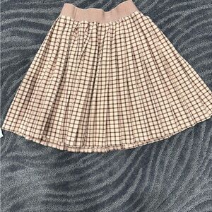 Lilou plaid a line girls pleated skirt